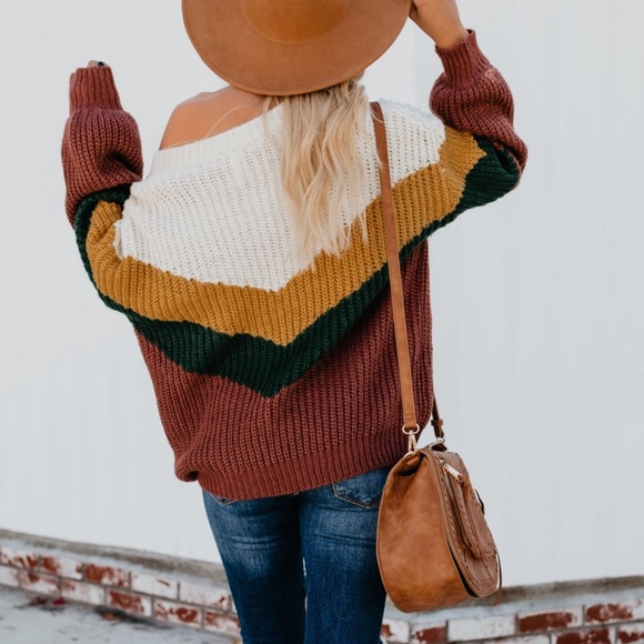 Fall  Chevron Sweater - Picture 8 of 8